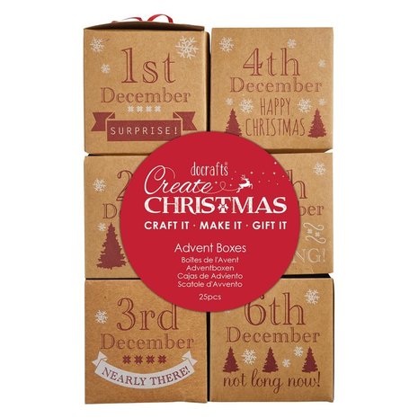 Papermania Create Christmas 25 Advent Boxes (PMA 105909) (DISCONTINUED) Papermania Create Christmas 25 Advent Boxes (PMA 105909) (DISCONTINUED)