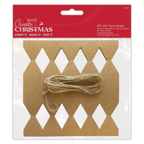 Papermania Create Christmas DIY Mini Treat Boxes (10pcs) (PMA 174985) (DISCONTINUED) Papermania Create Christmas DIY Mini Treat Boxes (10pcs) (PMA 174985) (DISCONTINUED)
