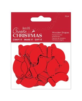 Papermania Create Christmas Wooden Shapes Mini Stockings Red (30pcs) (PMA 174585) (DISCONTINUED) Papermania Create Christmas Wooden Shapes Mini Stockings Red (30pcs) (PMA 174585) (DISCONTINUED)