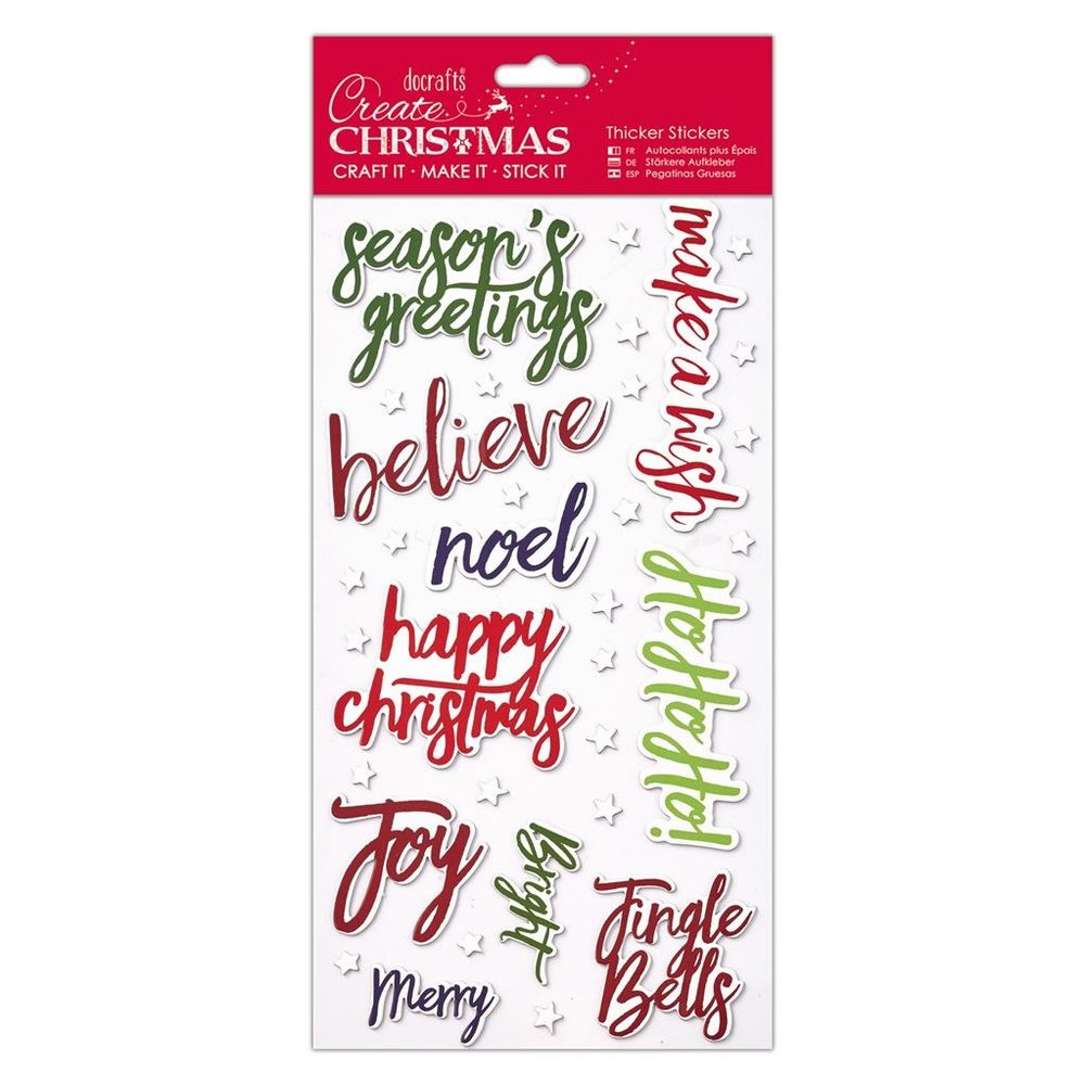 Papermania Create Christmas Thicker Stickers Christmas Words (PMA 351807) (DISCONTINUED) Papermania Create Christmas Thicker Stickers Christmas Words (PMA 351807) (DISCONTINUED)