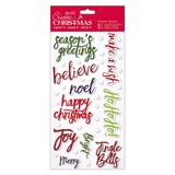 Papermania Create Christmas Thicker Stickers Christmas Words (PMA 351807) (DISCONTINUED)