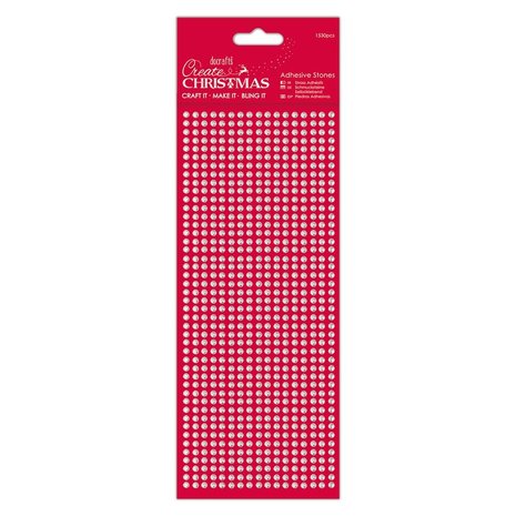 Papermania Create Christmas Adhesive Stones Silver (1530pcs) (PMA 806001) (DISCONTINUED)