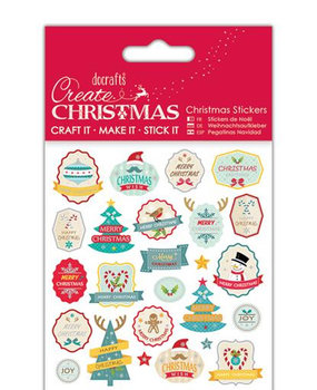 Papermania Create Christmas Stickers Retro (PMA 804936) (DISCONTINUED)