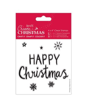 Papermania Create Christmas Clear Stamps Happy Christmas (PMA 907253) (DISCONTINUED)