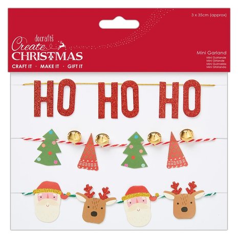 Papermania Create Christmas Mini Garland Ho Ho Ho (PMA 356974) (DISCONTINUED) Papermania Create Christmas Mini Garland Ho Ho Ho (PMA 356974) (DISCONTINUED)