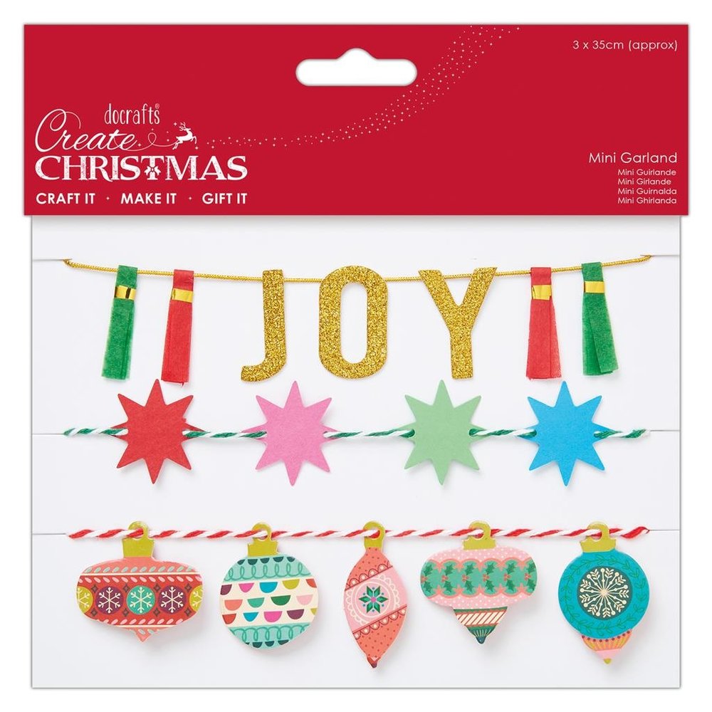 Papermania Create Christmas Mini Garland Joy (PMA 356973) (DISCONTINUED)