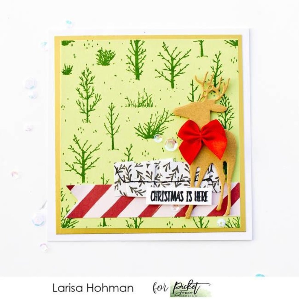Picket Fence Studios Autumn Field 4x4 Inch Clear Stamps (BB-170) (OUTLET)