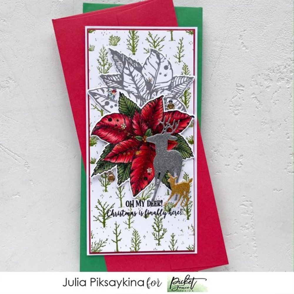 Picket Fence Studios Autumn Field 4x4 Inch Clear Stamps (BB-170) (OUTLET)