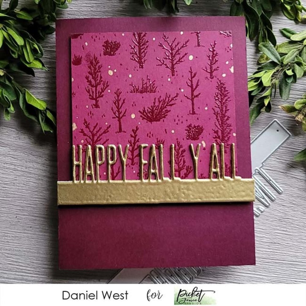 Picket Fence Studios Autumn Field 4x4 Inch Clear Stamps (BB-170) (OUTLET)