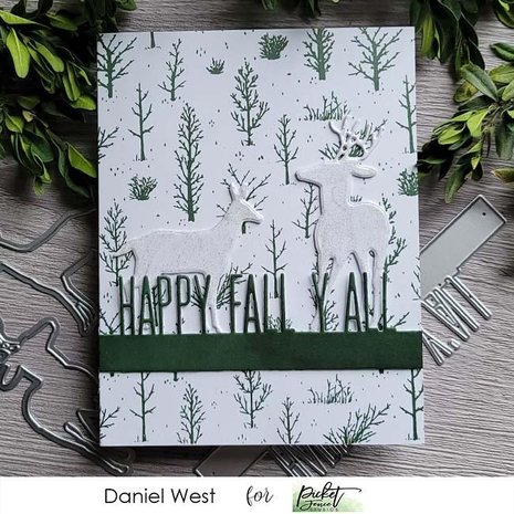 Picket Fence Studios Autumn Field 4x4 Inch Clear Stamps (BB-170) (OUTLET)