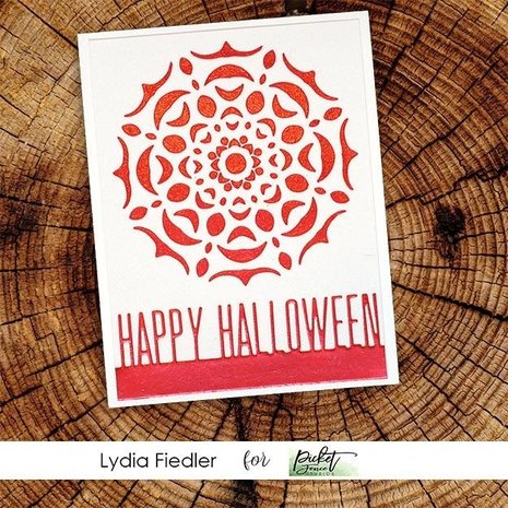 Picket Fence Studios Happy Halloween Word 2x6 Inch Topper Dies (PFSD-193) (OUTLET)
