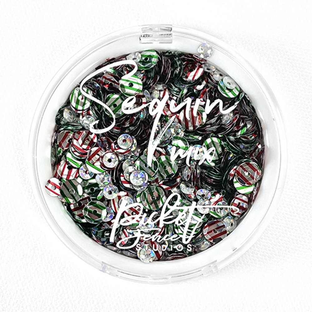 Picket Fence Studios More Peppermint Kisses Sequin Mix (SQ-143) (OUTLET) Picket Fence Studios More Peppermint Kisses Sequin Mix (SQ-143) (OUTLET)