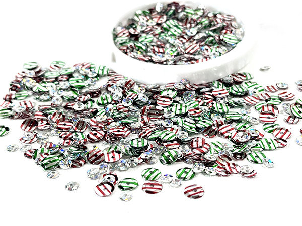 Picket Fence Studios More Peppermint Kisses Sequin Mix (SQ-143) (OUTLET) Picket Fence Studios More Peppermint Kisses Sequin Mix (SQ-143) (OUTLET)