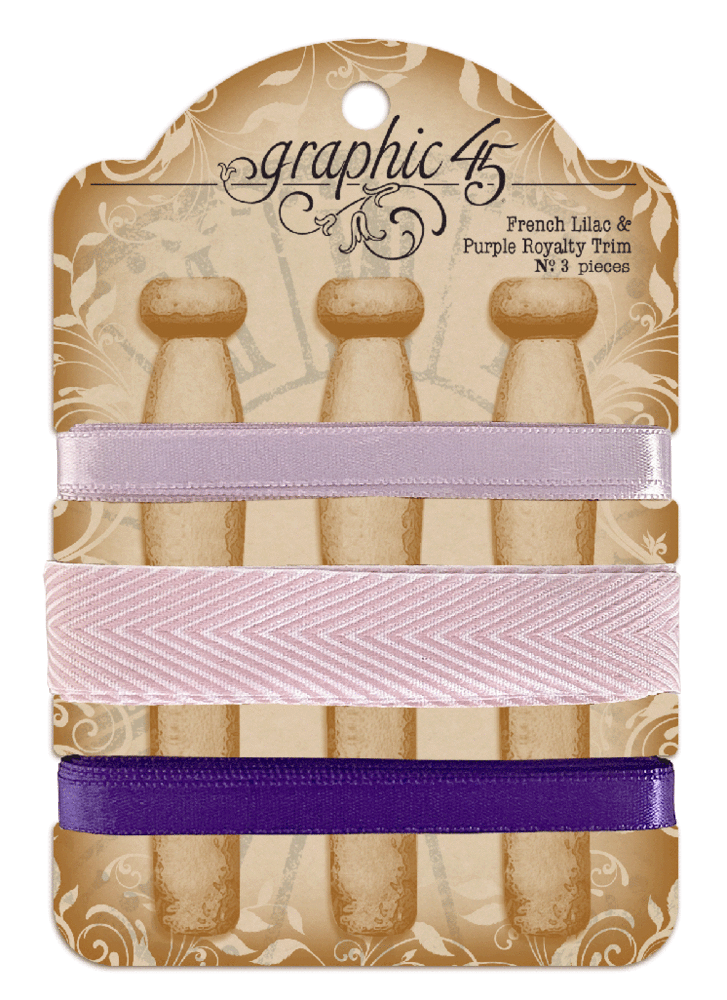 Graphic 45 Trim French Lilac & Purple Royalty (4502294) (OUTLET) Graphic 45 Trim French Lilac & Purple Royalty (4502294) (OUTLET)