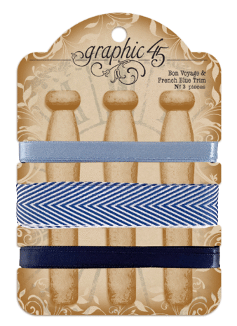 Graphic 45 Trim Bon Voyage & French Blue (4502293) (OUTLET)