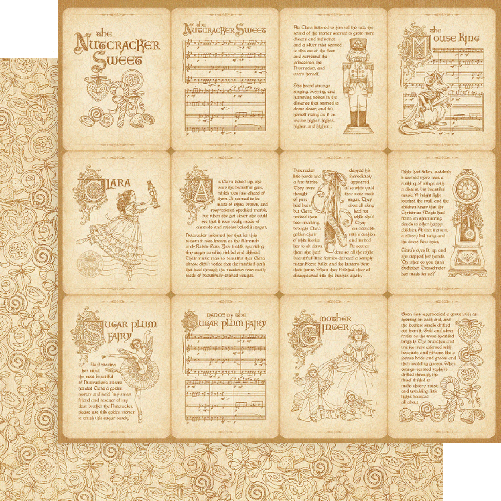 Graphic 45 Nutcracker Sweet 8x8 Inch Paper Pad (4500562) (OUTLET)