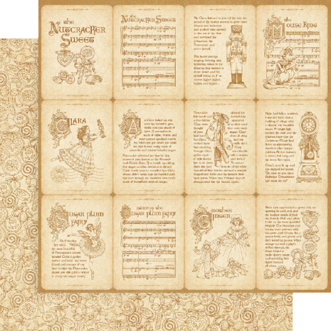 Graphic 45 Nutcracker Sweet 8x8 Inch Paper Pad (4500562) (OUTLET)