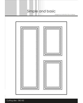 Simple and Basic A6 Card Front #3 Cutting Dies (SBD182) (DISCONTINUED) Simple and Basic A6 Card Front #3 Cutting Dies (SBD182) (DISCONTINUED)