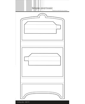 Simple and Basic Giftbox for A6 Cards Cutting Dies (SBD191) (DISCONTINUED)