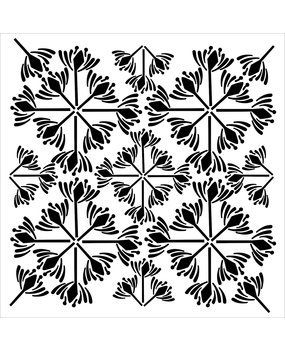 The Crafter's Workshop Garden Tile 6x6 Inch Stencil (TCW943s) (OUTLET)