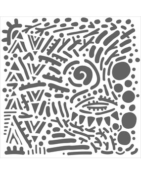 The Crafter's Workshop Mystical Doodles 6x6 Inch Stencil (TCW938s) (OUTLET) The Crafter's Workshop Mystical Doodles 6x6 Inch Stencil (TCW938s) (OUTLET)