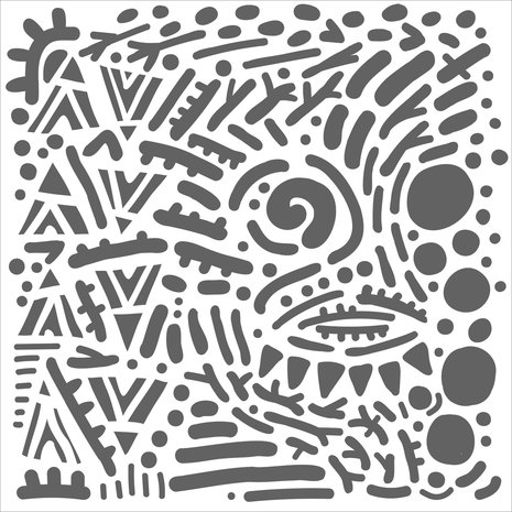 The Crafter's Workshop Mystical Doodles 6x6 Inch Stencil (TCW938s) (OUTLET) The Crafter's Workshop Mystical Doodles 6x6 Inch Stencil (TCW938s) (OUTLET)