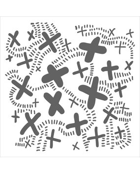 The Crafter's Workshop X Trail 12x12 Inch Stencil (TCW940) (OUTLET)
