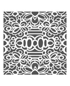 The Crafter's Workshop Secret Garden 6x6 Inch Stencil (TCW935s) (OUTLET)