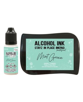 Couture Creations Stayz in Place Alcohol Ink Pearlescent Mint Green Pad+Reinker (CO728186) (OUTLET)