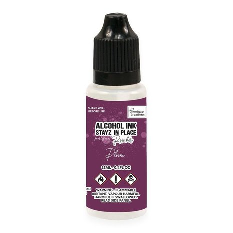 Couture Creations Stayz in Place Alcohol Ink Pearlescent Plum (12ml) Reinker (CO728218) (OUTLET)