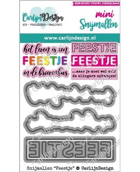 CarlijnDesign Snijmallen Feestje (CDSN-0130) (DISCONTINUED)