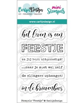 CarlijnDesign Clear stamps Feestje (CDST-0073) (DISCONTINUED)