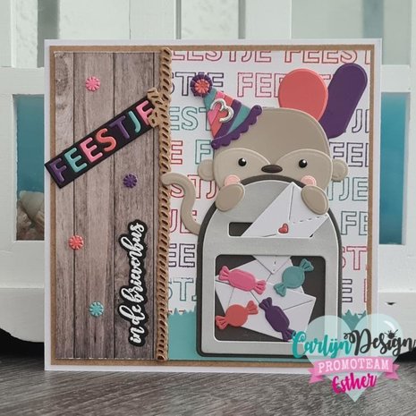 CarlijnDesign Clear stamps Feestje (CDST-0073) (DISCONTINUED) CarlijnDesign Clear stamps Feestje (CDST-0073) (DISCONTINUED)