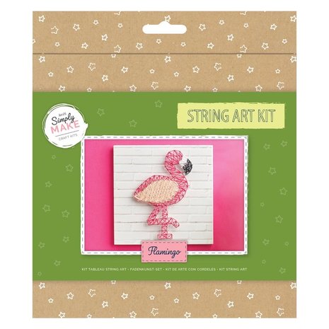 String Art Kit Flamingo (DSM 105190) - Craftlines B.V.