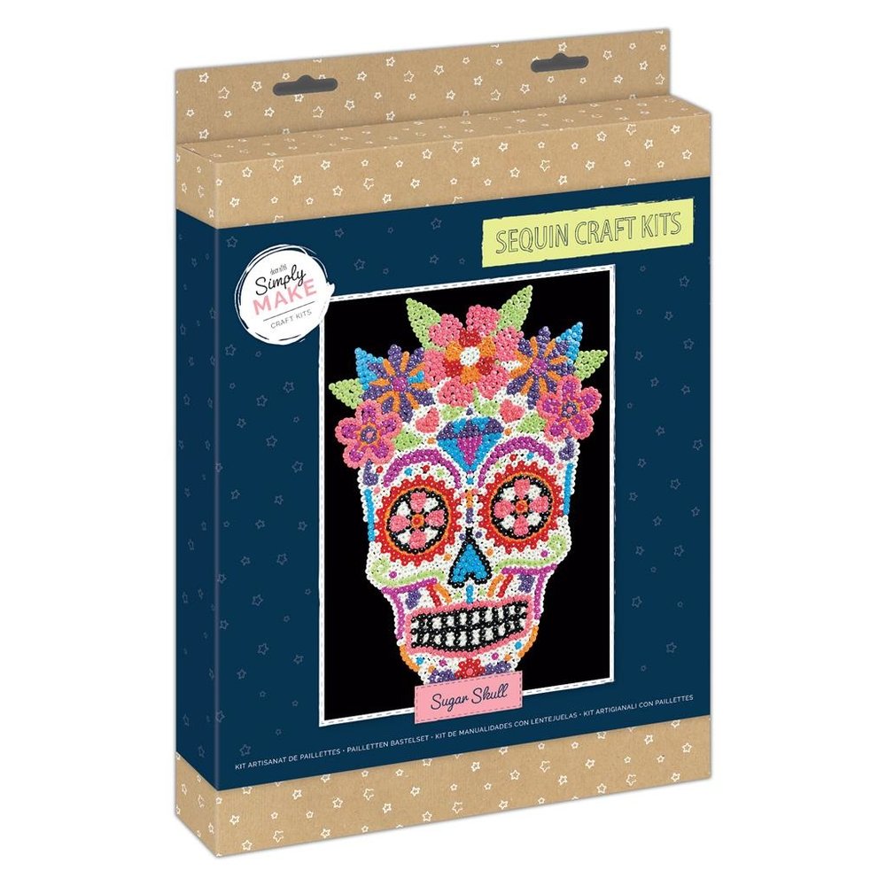 Simply Make Sequin Craft Kit Sugar Skull (DSM 105151) (OUTLET) Simply Make Sequin Craft Kit Sugar Skull (DSM 105151) (OUTLET)