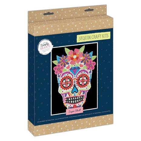 Simply Make Sequin Craft Kit Sugar Skull (DSM 105151) (OUTLET) Simply Make Sequin Craft Kit Sugar Skull (DSM 105151) (OUTLET)