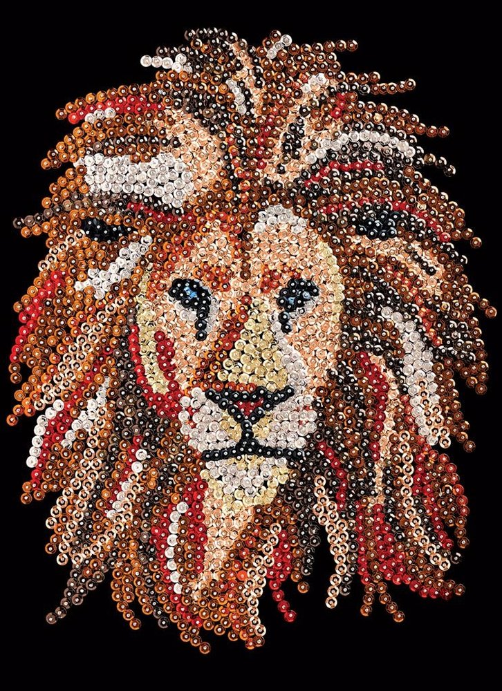 Simply Make Sequin Craft Kit Proud Lion (DSM 105150) (OUTLET) Simply Make Sequin Craft Kit Proud Lion (DSM 105150) (OUTLET)