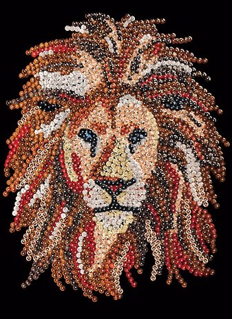 Simply Make Sequin Craft Kit Proud Lion (DSM 105150) (OUTLET) Simply Make Sequin Craft Kit Proud Lion (DSM 105150) (OUTLET)