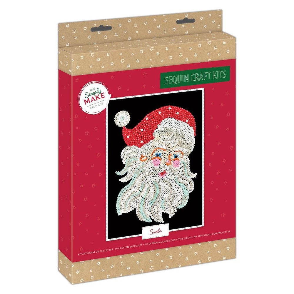 Simply Make Sequin Craft Kit Christmas Santa (DSM 105157) (OUTLET) Simply Make Sequin Craft Kit Christmas Santa (DSM 105157) (OUTLET)