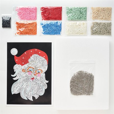 Simply Make Sequin Craft Kit Christmas Santa (DSM 105157) (OUTLET) Simply Make Sequin Craft Kit Christmas Santa (DSM 105157) (OUTLET)