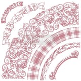 Re-Design with Prima Decor Clear-Cling Stamps 12x12 Inch Curved Accents (654160) (DISCONTINUED)