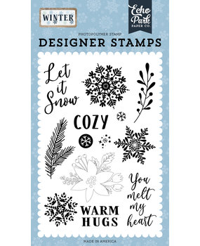 Echo Park Cozy Winter Clear Stamps (WTR257043) (DISCONTINUED)
