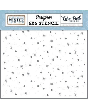 Echo Park Sparkling Snow Stencil (WTR257033) (OUTLET)
