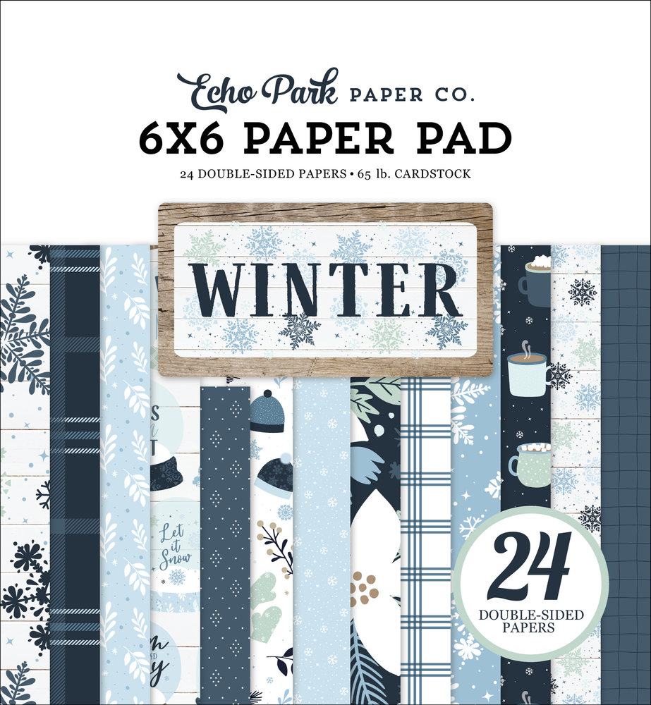 Echo Park Winter 6x6 Inch Paper Pad (WTR257023) (OUTLET)