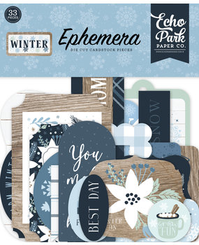 Echo Park Winter Ephemera (WTR257024) (DISCONTINUED)