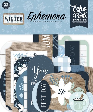 Echo Park Winter Ephemera (WTR257024) (OUTLET)