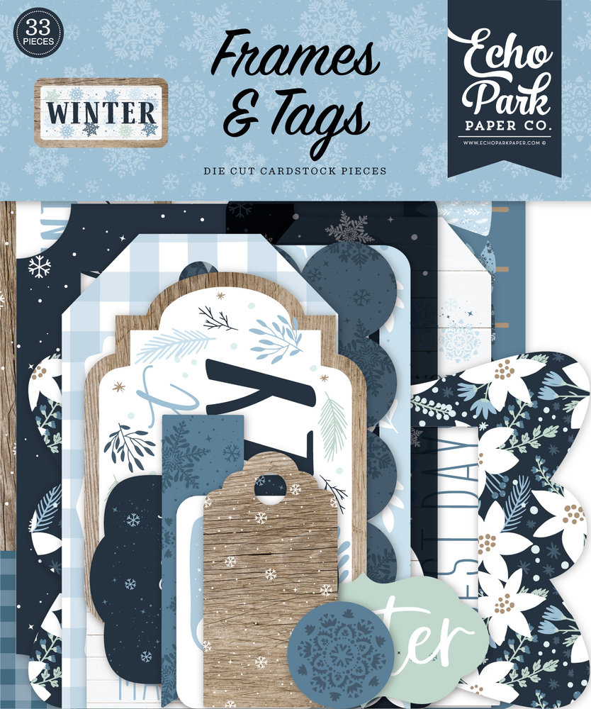 Echo Park Winter Frames & Tags (WTR257025) (DISCONTINUED)