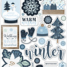 Echo Park Winter Puffy Stickers (WTR257066) (OUTLET)