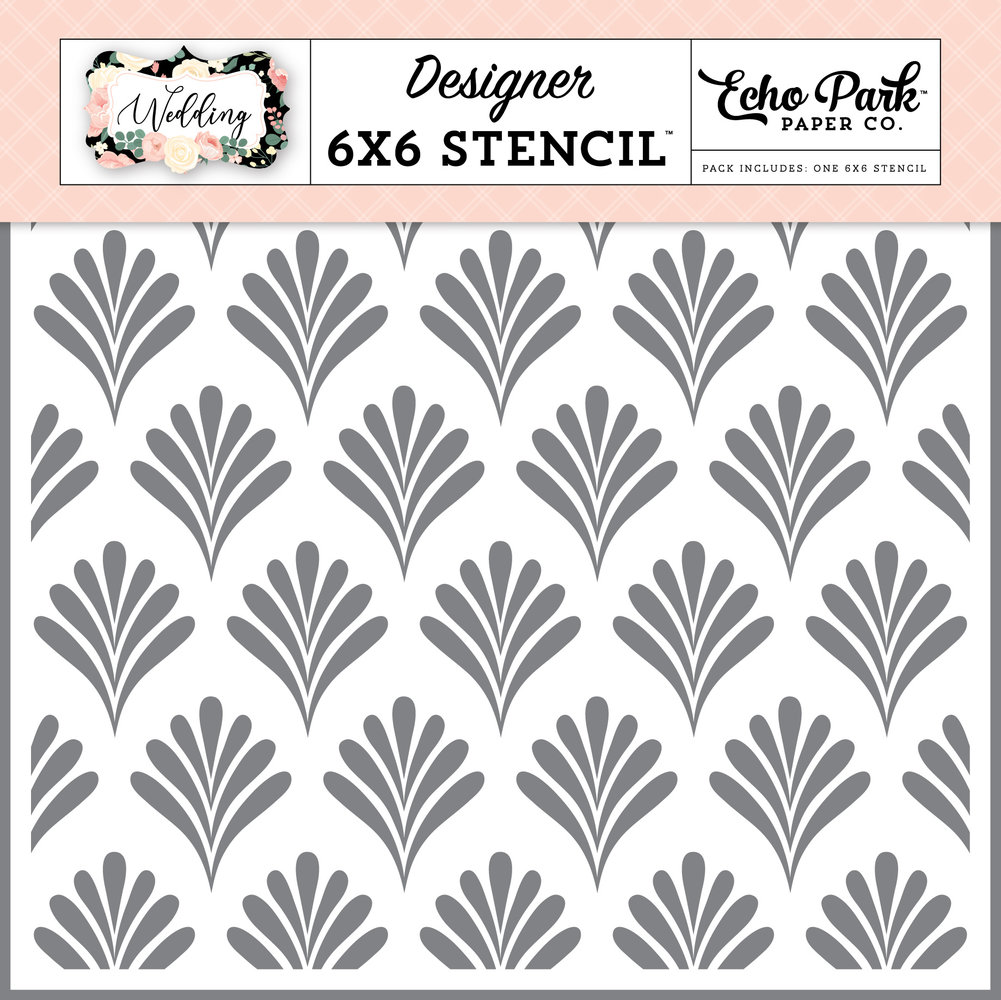 Echo Park Together Forever Stencil (WED258034) (OUTLET)