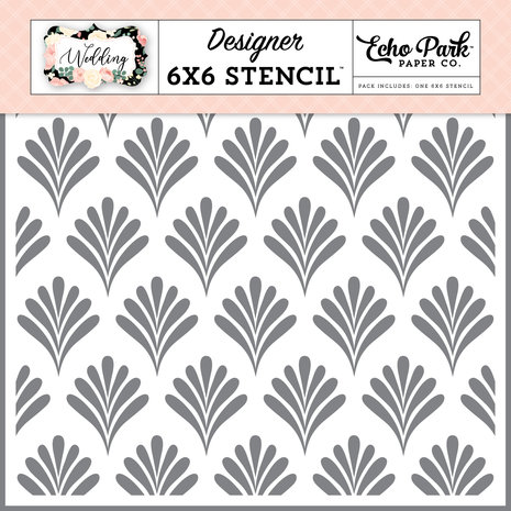 Echo Park Together Forever Stencil (WED258034) (OUTLET)